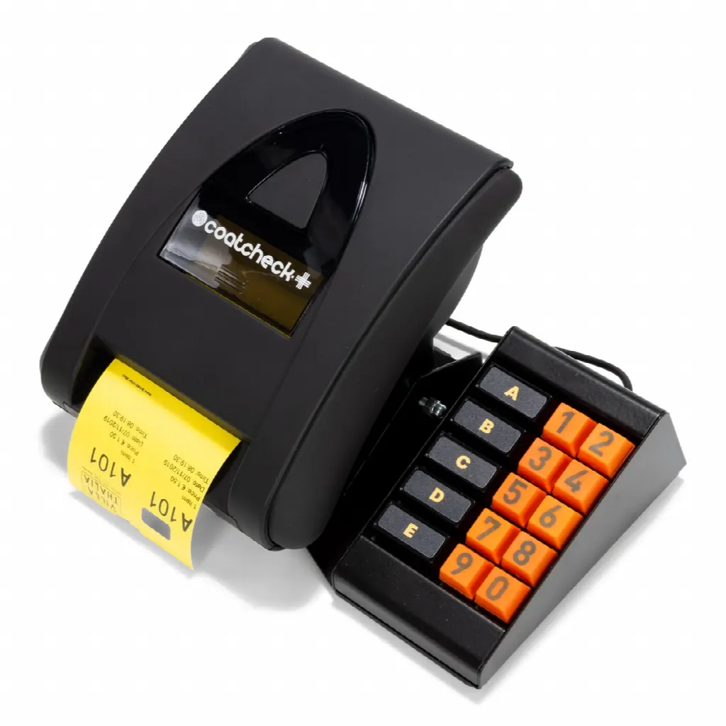 CoatCheck+ Ticket Printer + Keyboard + UK Power Lead