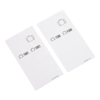 500 Self-adhesive luggage tags, pre-printed, series 1001-1500