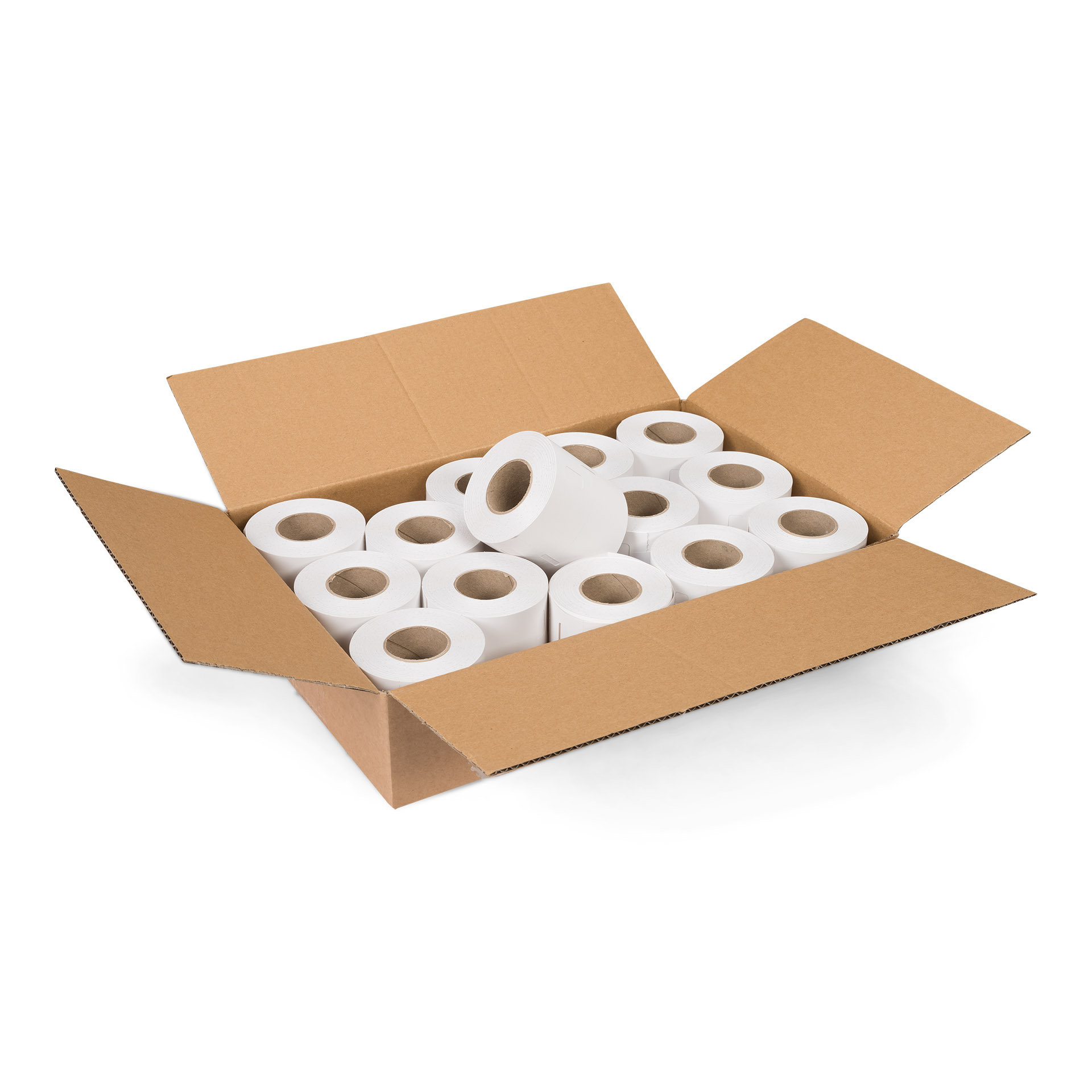 CoatCheck wardrobe tickets, 14 rolls of 325 tickets, white